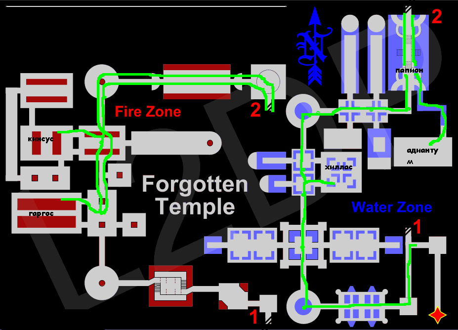 Карта forgotten temple